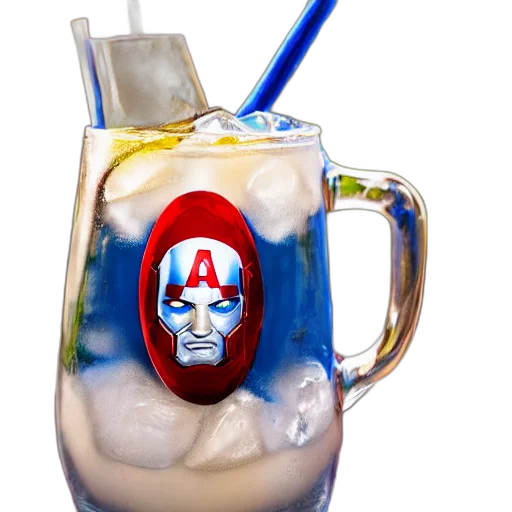 bottle, comic book art, photorealistic, 3d render transparent PNG cut-out
