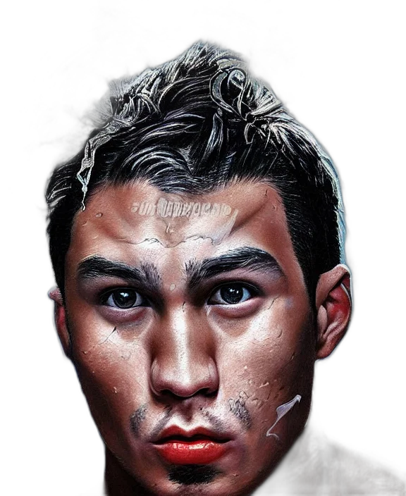 face, mask, photorealistic, comic book art transparent PNG cut-out