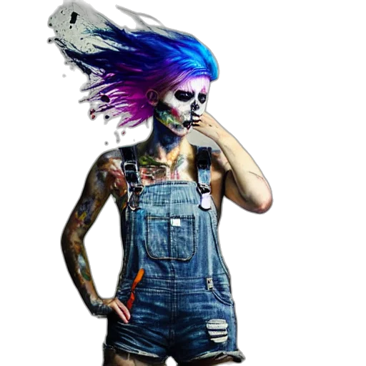 dress, hair, creature, animal transparent PNG cut-out