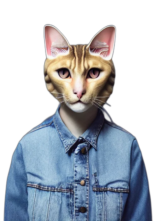 jacket, animal, face, mask transparent PNG cut-out