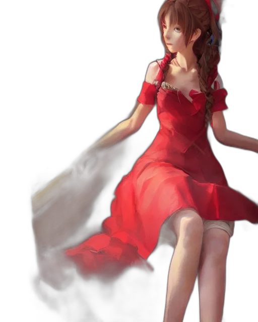 dress, staff, fantasy art, concept art transparent PNG cut-out