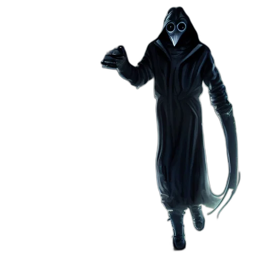 staff, mask, creature, jacket transparent PNG cut-out
