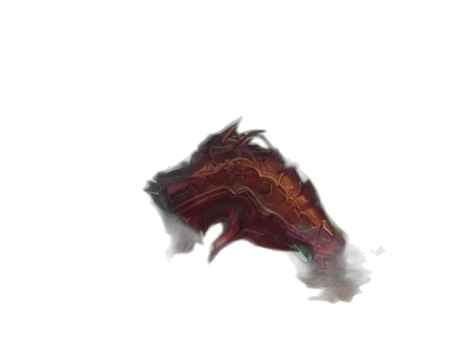 dragon, creature, mask, hair transparent PNG cut-out
