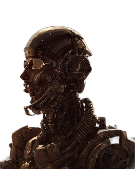robot, face, mask, creature transparent PNG cut-out