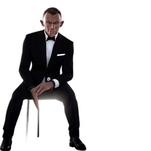 still, photo, james, bond transparent PNG cut-out