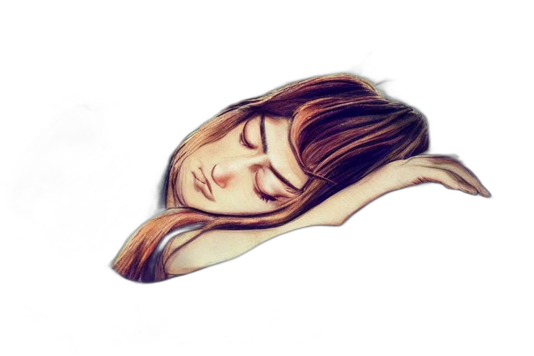 face, mask, hair, photorealistic transparent PNG cut-out