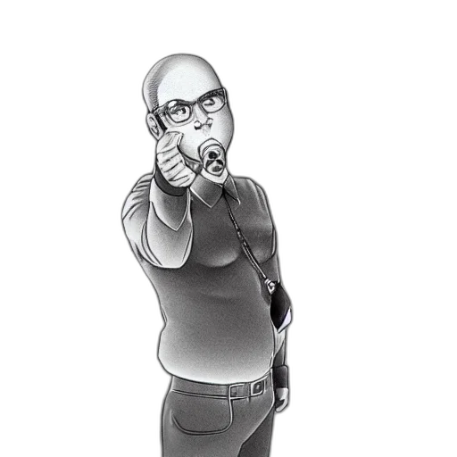 staff, jacket, weapon, cartoon transparent PNG cut-out
