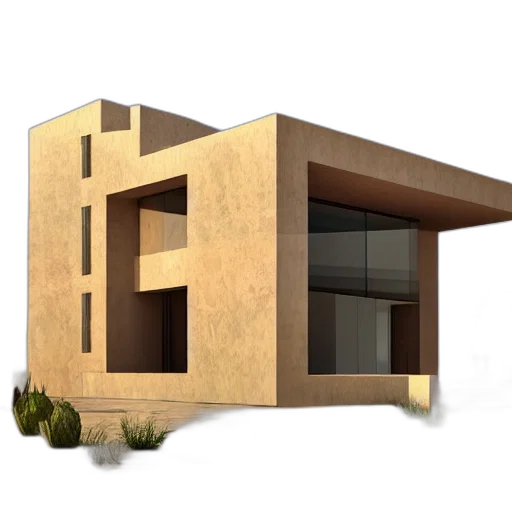 building, 3d render, photorealistic, concept art transparent PNG cut-out
