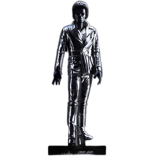 3d render, concept art, michael, jackson transparent PNG cut-out