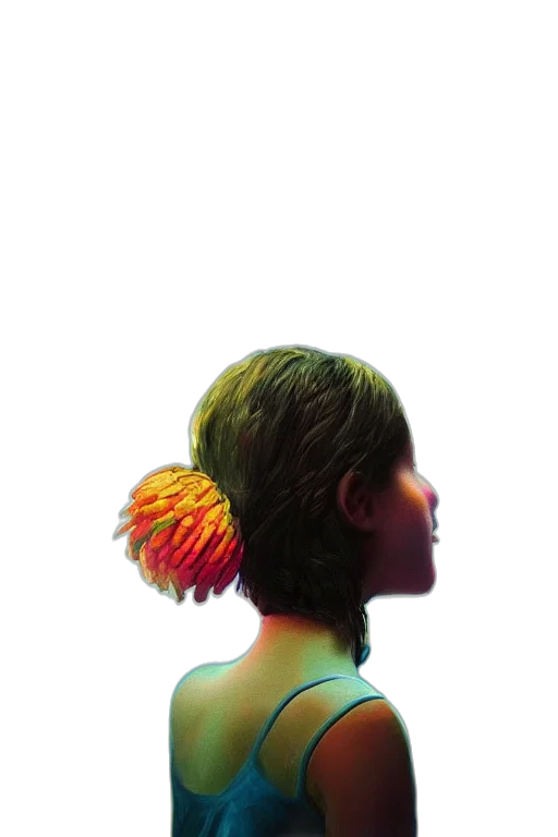 crown, hair, hat, flower transparent PNG cut-out