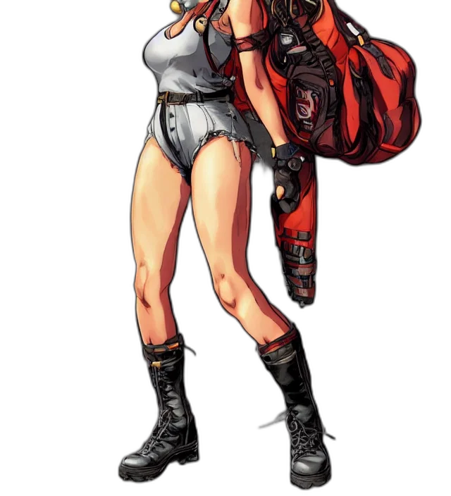 jacket, robot, weapon, concept art transparent PNG cut-out