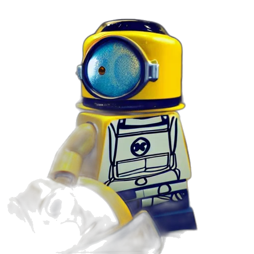 robot, mask, staff, 3d render transparent PNG cut-out