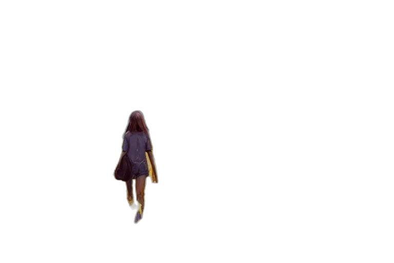 dress, hair, creature, robot transparent PNG cut-out