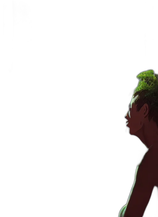 hair, face, creature, mask transparent PNG cut-out