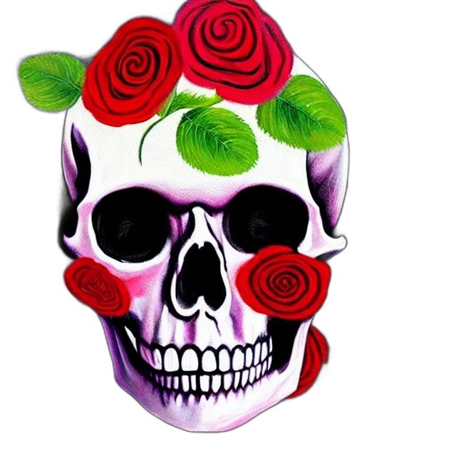 mask, flower, crown, photorealistic transparent PNG cut-out