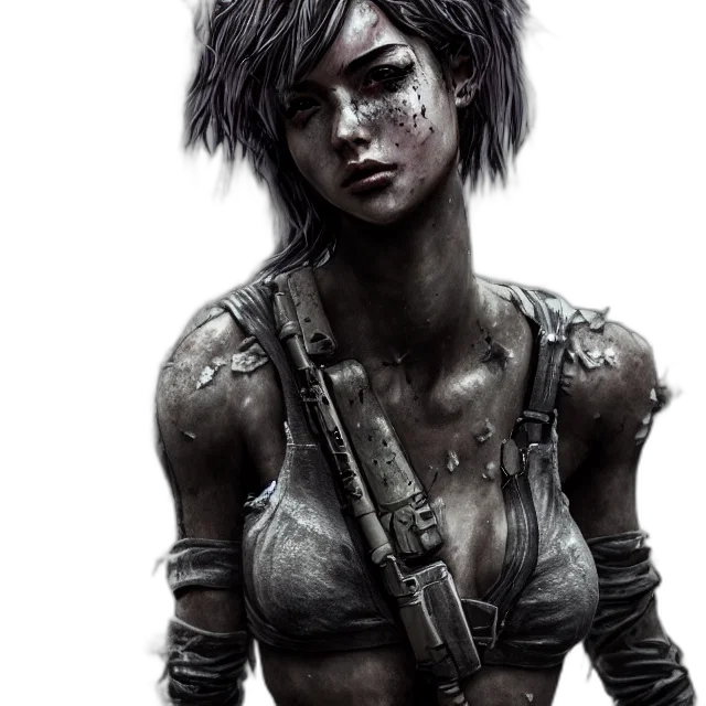 face, weapon, concept art, fantasy art transparent PNG cut-out