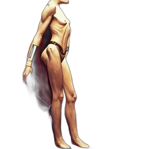 robot, dress, staff, concept art transparent PNG cut-out