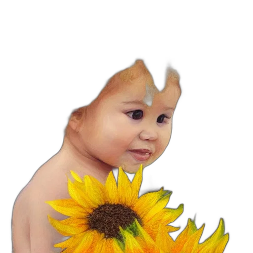 flower, face, creature, mask transparent PNG cut-out
