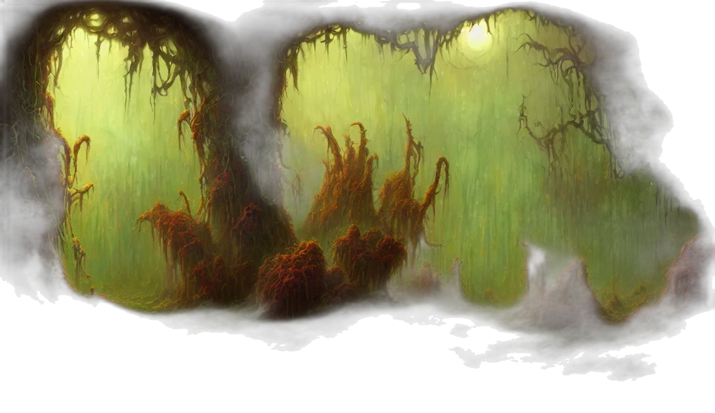 creature, concept art, fantasy art, 3d render transparent PNG cut-out