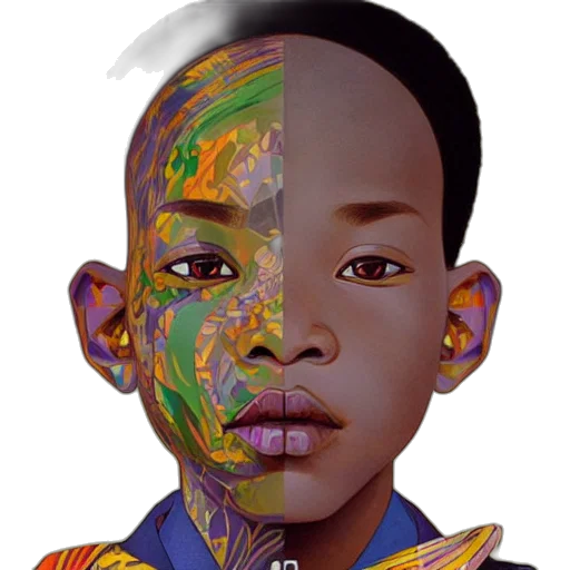 face, mask, photorealistic, concept art transparent PNG cut-out