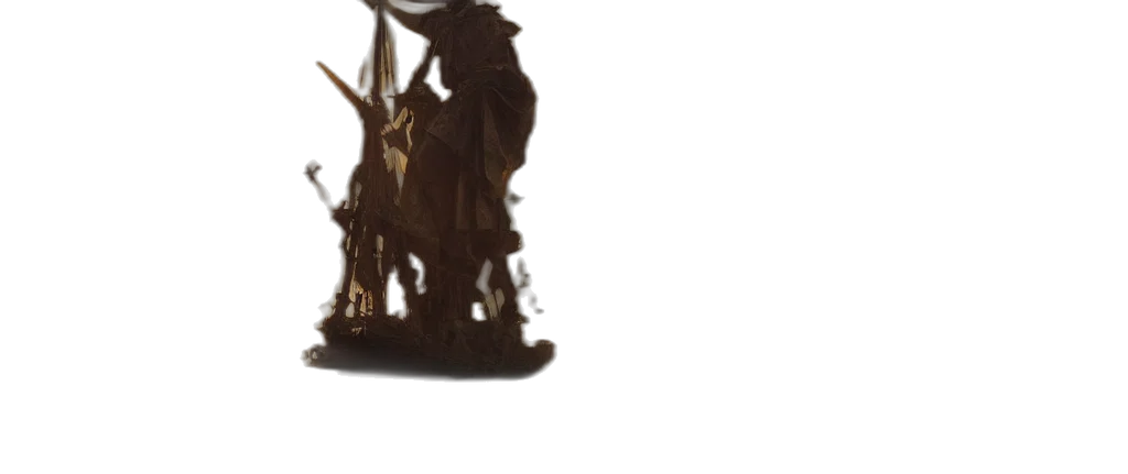staff, mask, creature, weapon transparent PNG cut-out