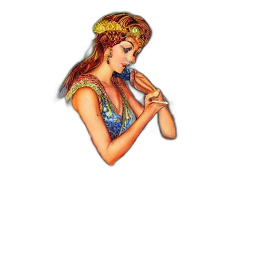 jewelry, staff, dress, crown transparent PNG cut-out