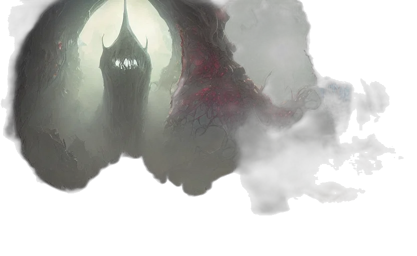 dragon, creature, mask, sword transparent PNG cut-out