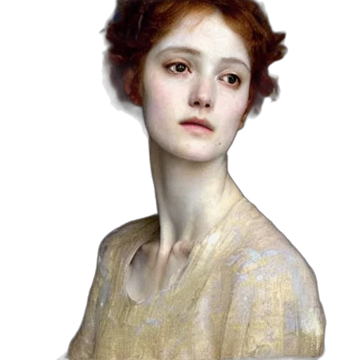 dress, face, jewelry, staff transparent PNG cut-out