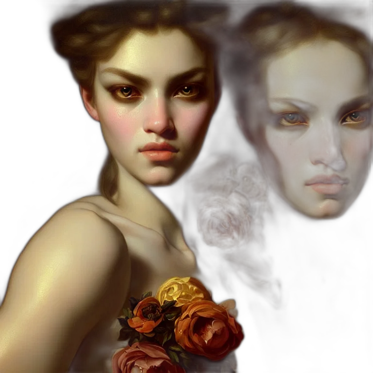 face, mask, photorealistic, fantasy art transparent PNG cut-out