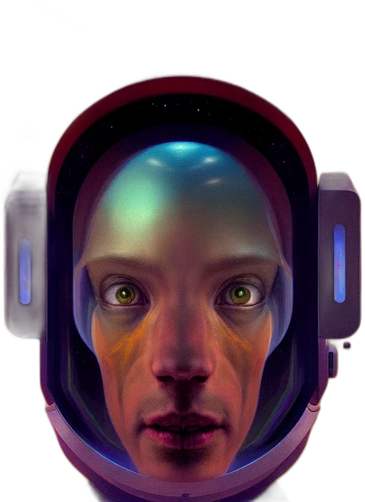 robot, face, mask, creature transparent PNG cut-out