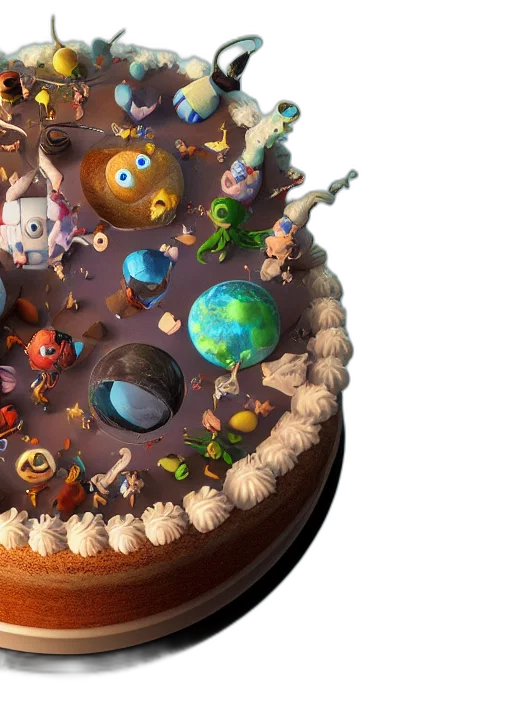 food, crown, 3d render, concept art transparent PNG cut-out