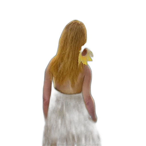 dress, hair, creature, jewelry transparent PNG cut-out