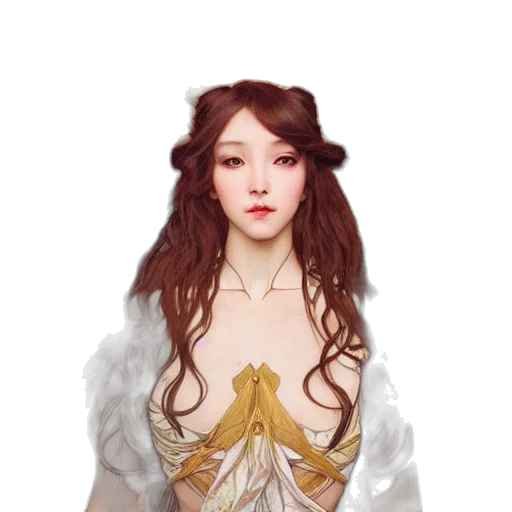 dress, crown, jewelry, face transparent PNG cut-out