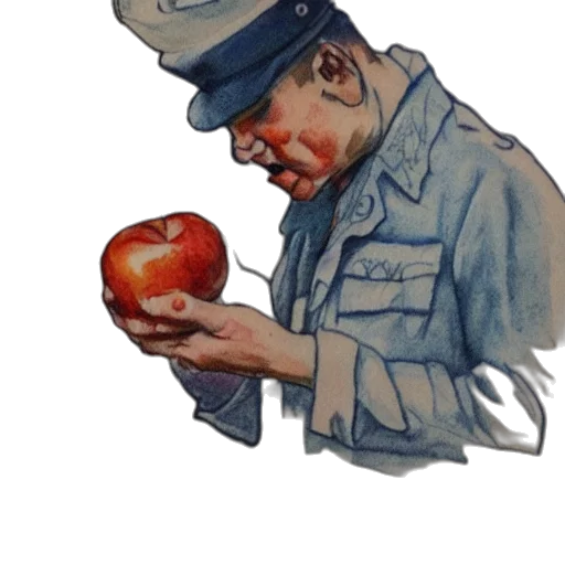 staff, food, weapon, watercolor transparent PNG cut-out