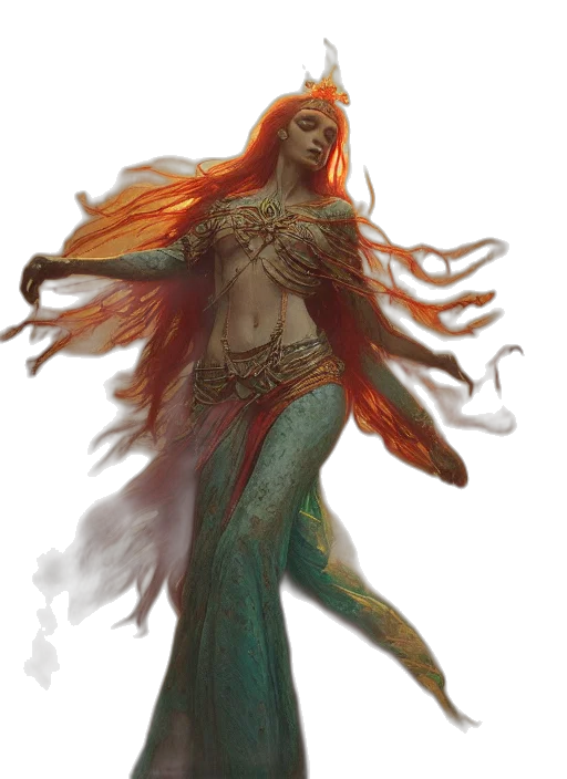 fantasy art, concept art, watercolor, comic book art transparent PNG cut-out