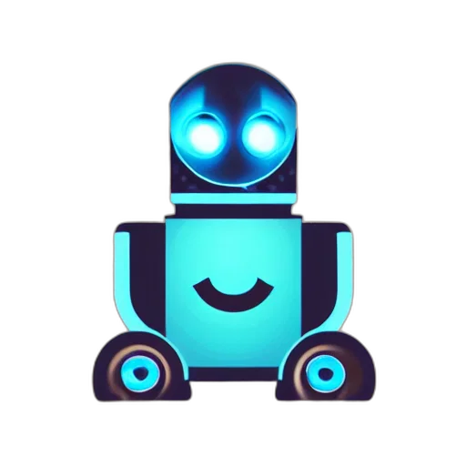 robot, concept art, 3d render, pixel art transparent PNG cut-out