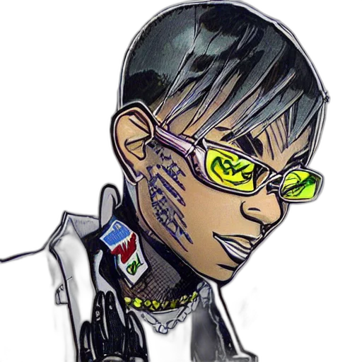 jacket, face, robot, weapon transparent PNG cut-out