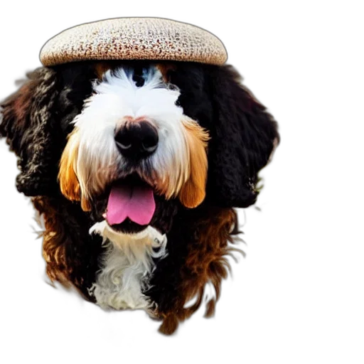 hat, animal, staff, photorealistic transparent PNG cut-out