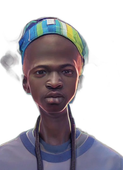 face, staff, hat, mask transparent PNG cut-out
