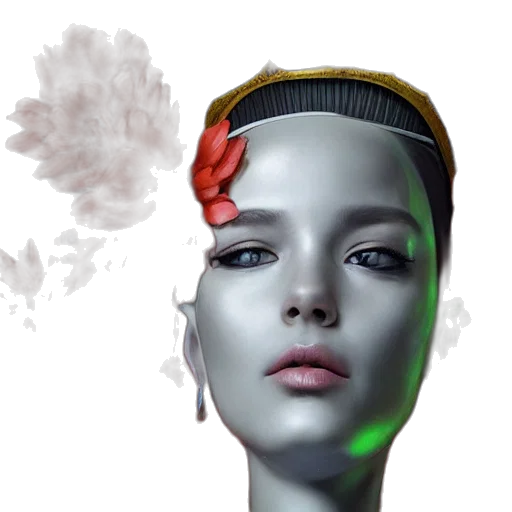 robot, face, crown, mask transparent PNG cut-out