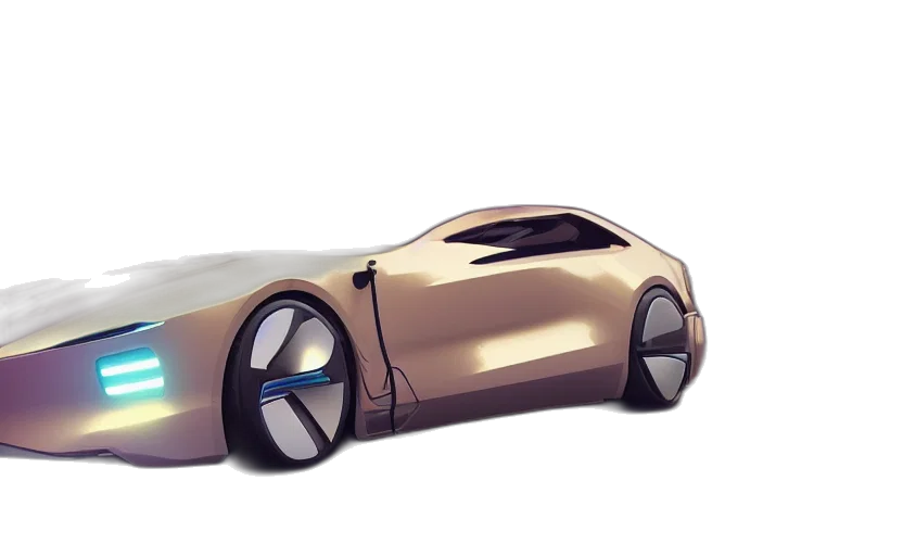 car, robot, 3d render, concept art transparent PNG cut-out