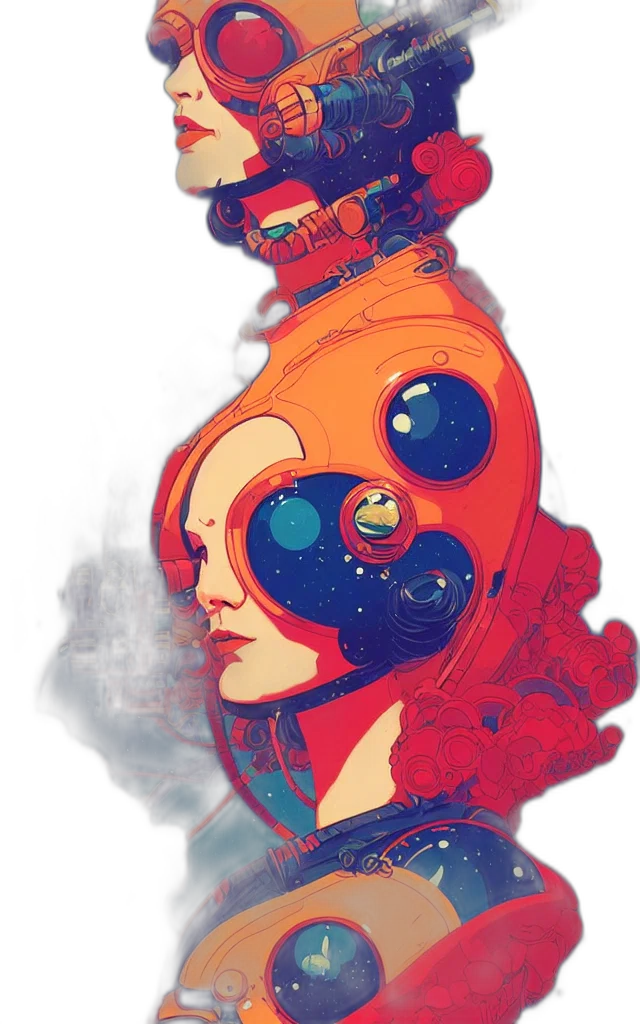 robot, mask, face, dress transparent PNG cut-out