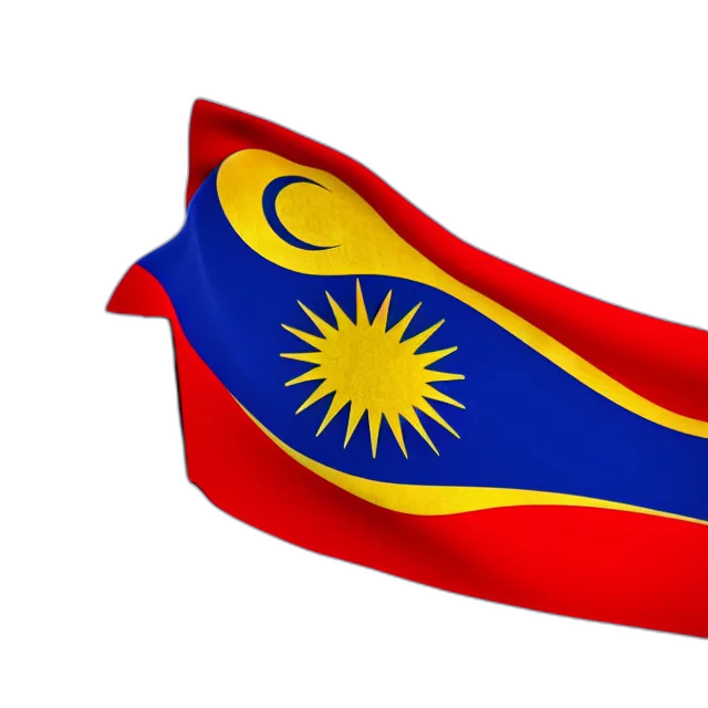 photo, malaysian, flag, raised transparent PNG cut-out