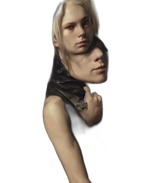face, mask, hair, dress transparent PNG cut-out