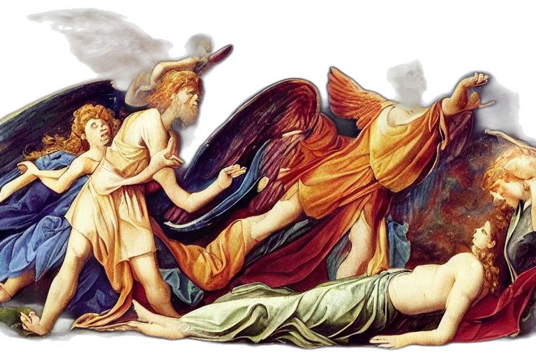 fantasy art, concept art, photorealistic, oil painting transparent PNG cut-out