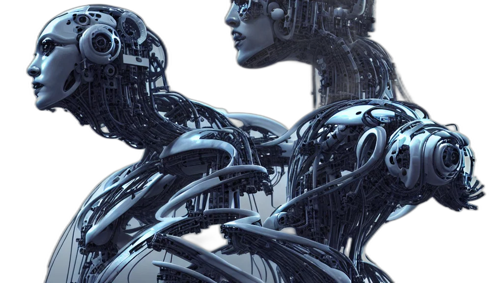 robot, cyberpunk, concept art, comic book art transparent PNG cut-out