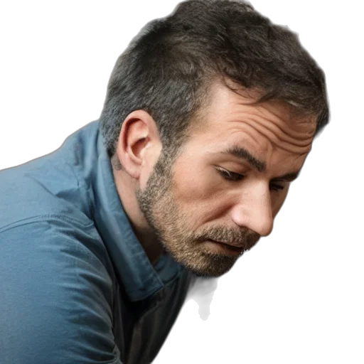 jacket, face, hair, staff transparent PNG cut-out