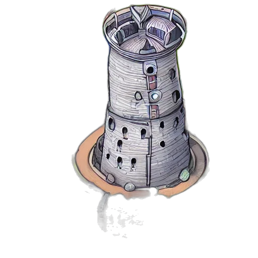 building, crown, robot, bottle transparent PNG cut-out