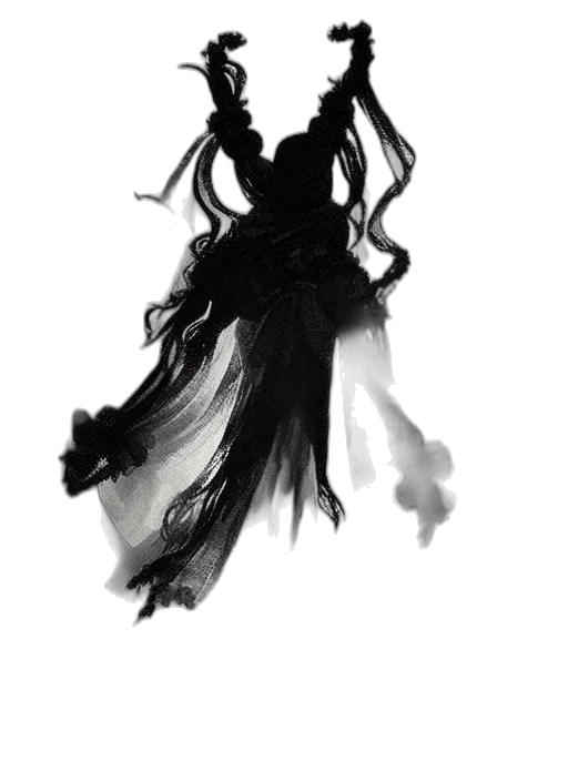 dress, mask, crown, hair transparent PNG cut-out