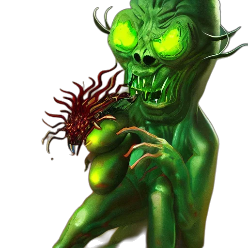 creature, mask, concept art, fantasy art transparent PNG cut-out
